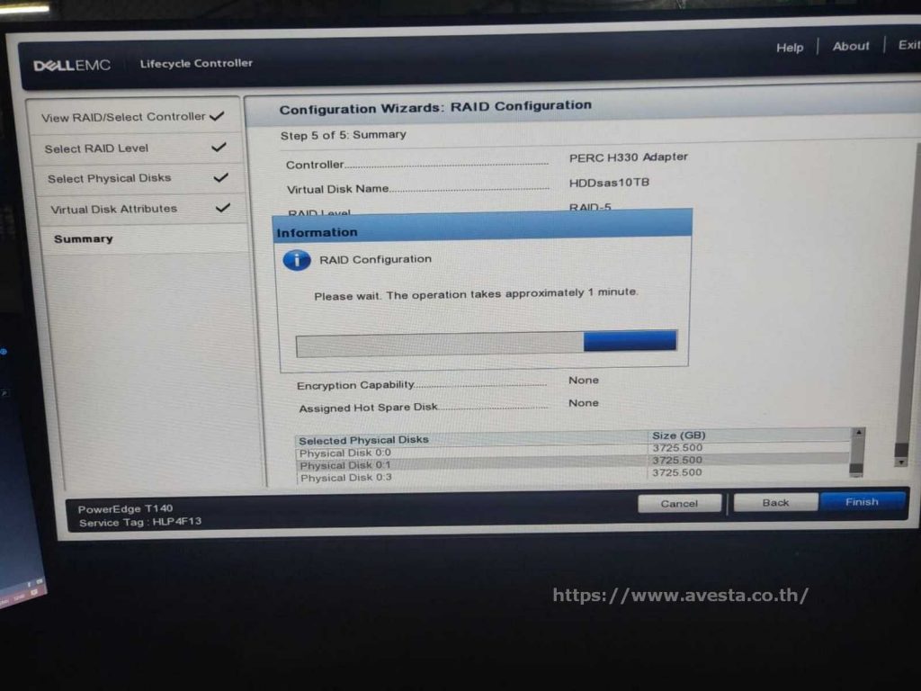 ทำRAID5serverDellt140