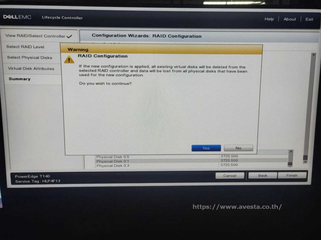 ทำRAID5serverDellt140