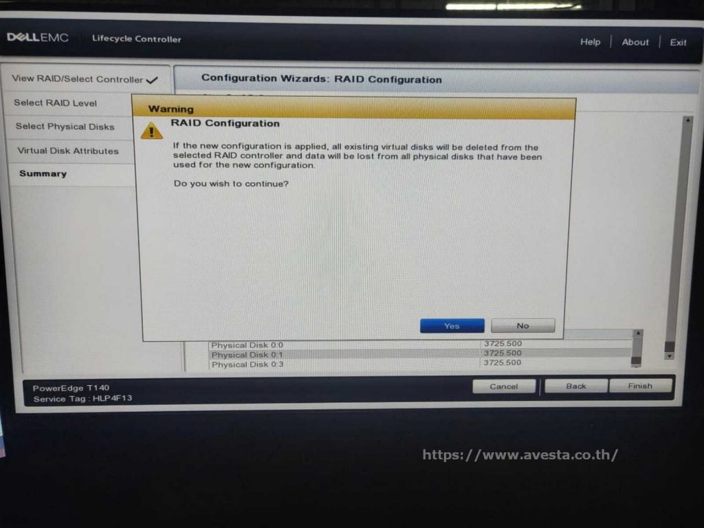 ทำRAID5serverDellt140