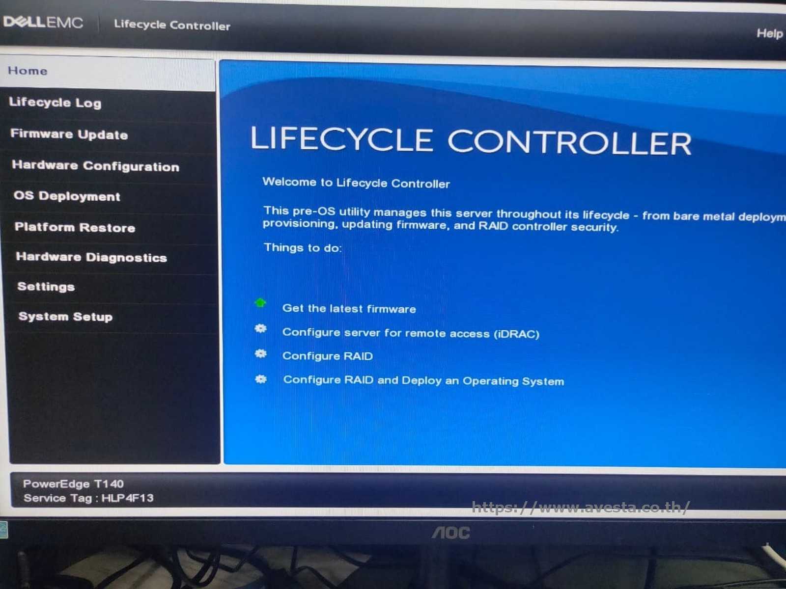 รีวิว แกะกล่อง Dell PowerEdge T140 พร้อมทำ RAID 5 AVESTA Mobile