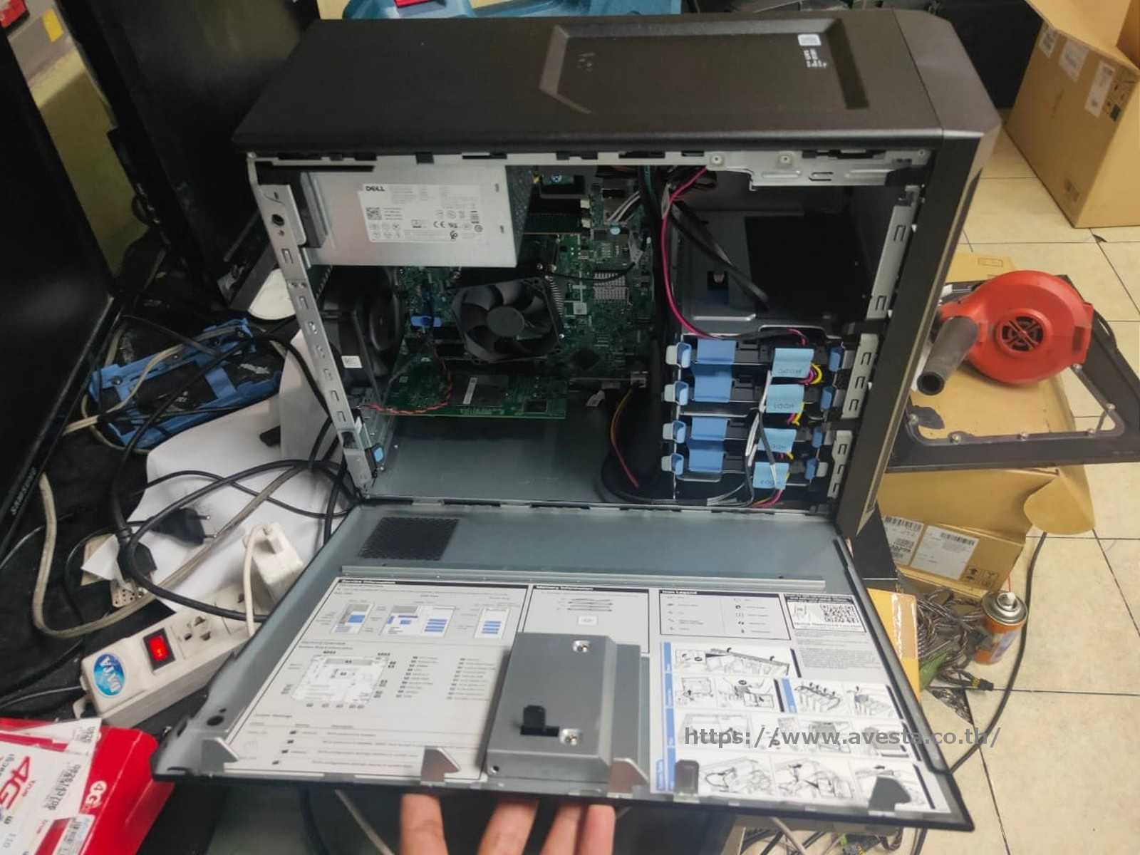 รีวิว แกะกล่อง Dell PowerEdge T140 พร้อมทำ RAID 5 AVESTA Mobile,  and Custom Application