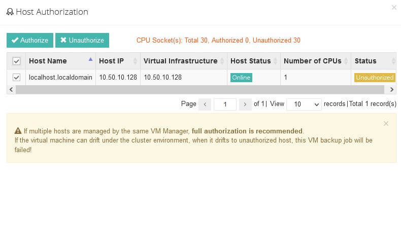 config Vinchin Backup & Recovery