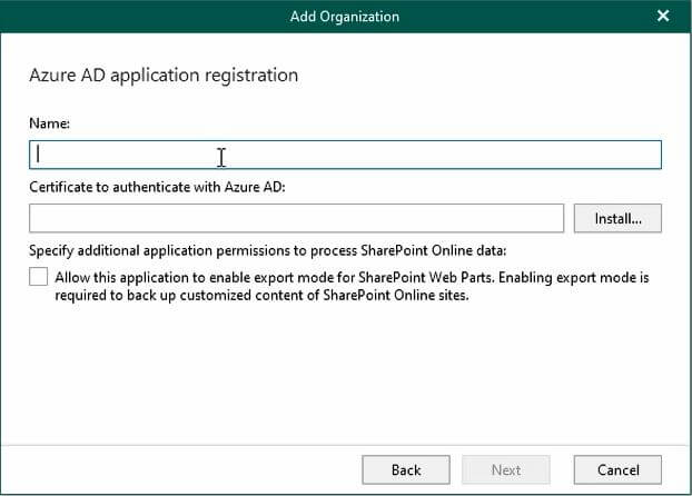 Veeam Backup for Office365