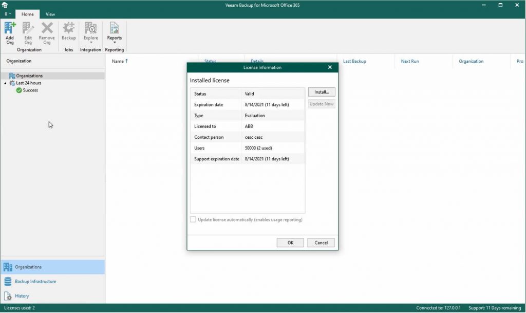 Veeam Backup for Office365