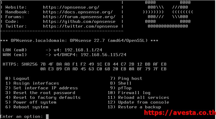 install opnsene