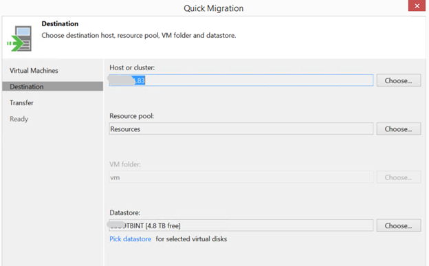Quick Migration