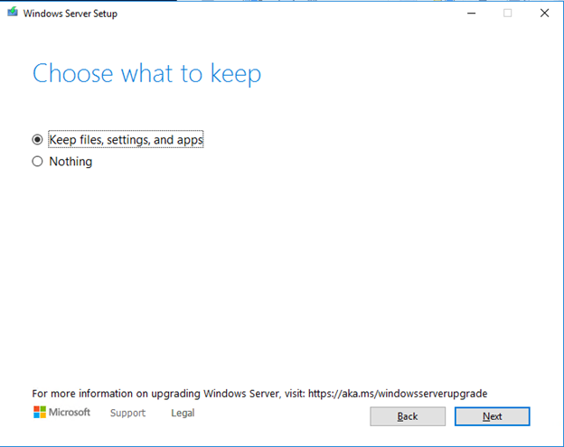Upgrading Windows Server 2016 to Windows Server 2022