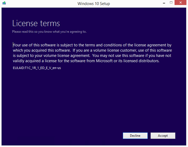 Upgrading from Windows 8-1 to Windows 10