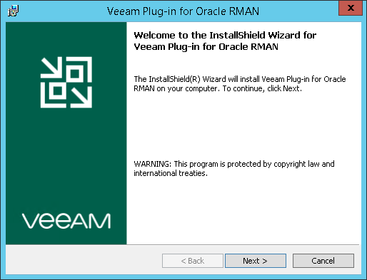 Veeam Plug-in for Oracle RMAN