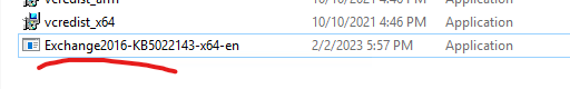 Exchange Server 2016 with CU23
