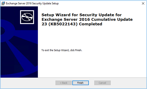 Setup Microsoft Exchange Server Security Updates