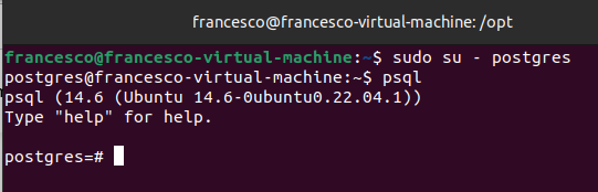 install postgresql