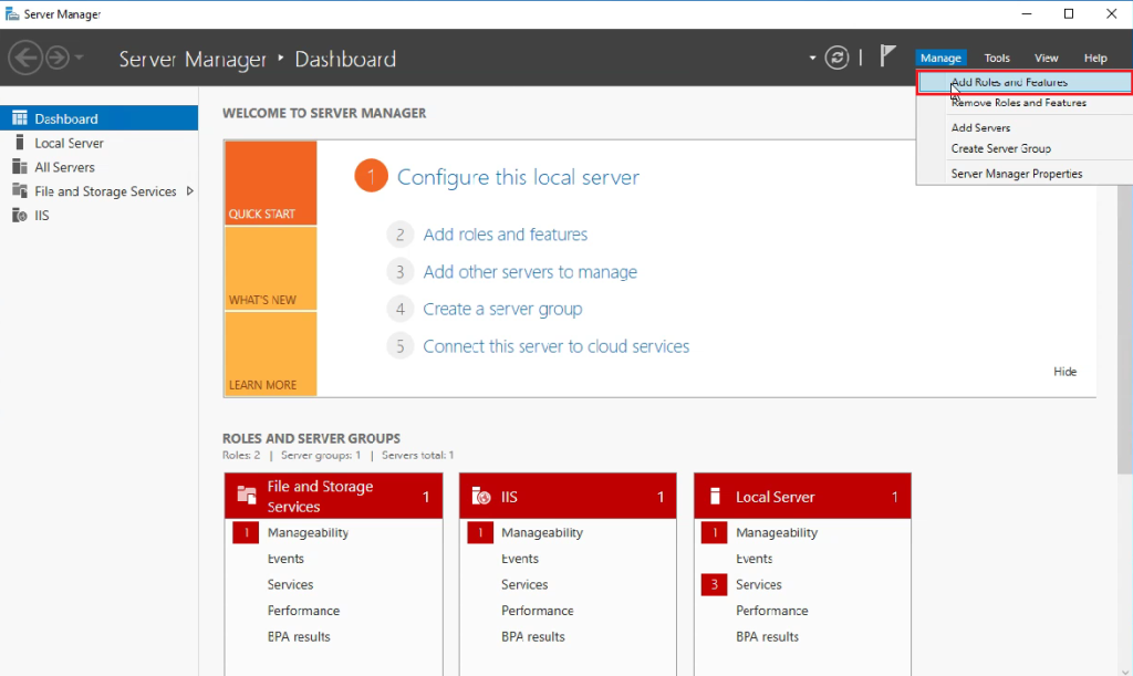 Active Directory – Windows Server 2016