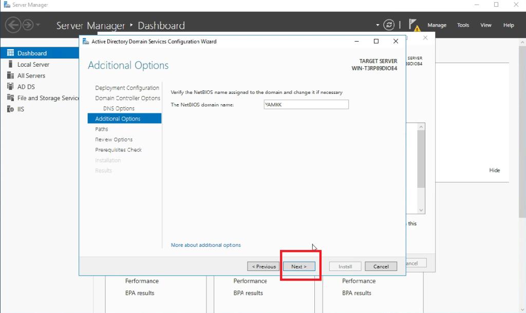 Active Directory – Windows Server 2016
