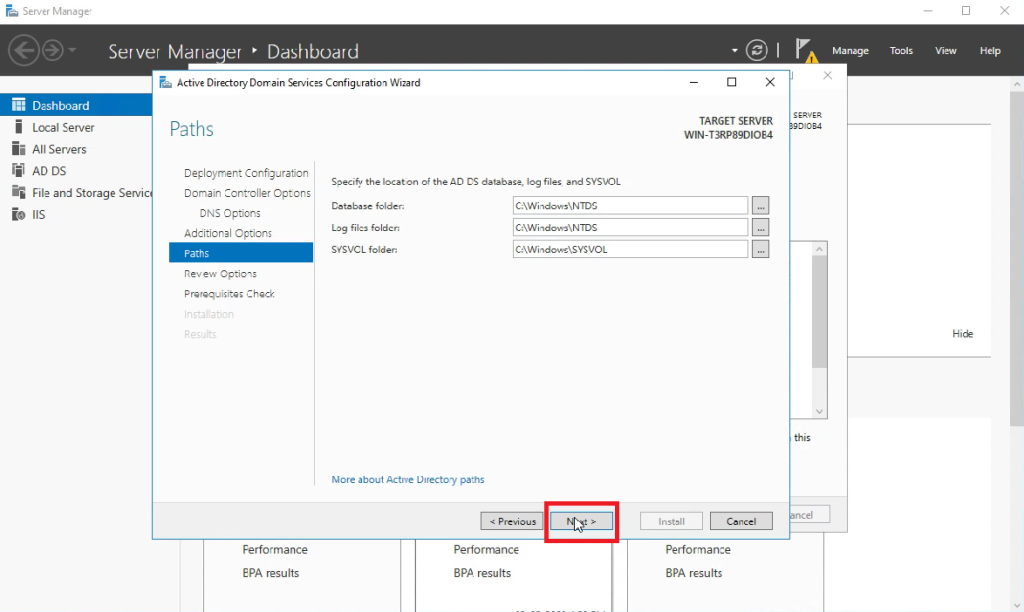 Active Directory – Windows Server 2016