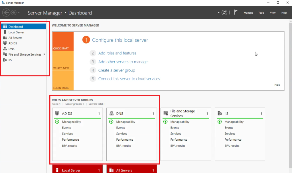Active Directory – Windows Server 2016
