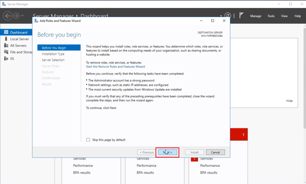 Active Directory – Windows Server 2016