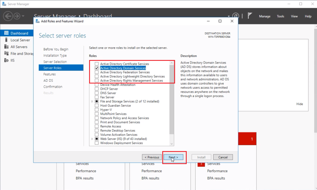 Active Directory – Windows Server 2016