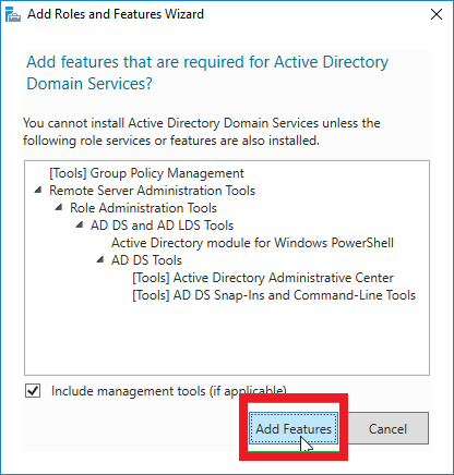Active Directory – Windows Server 2016