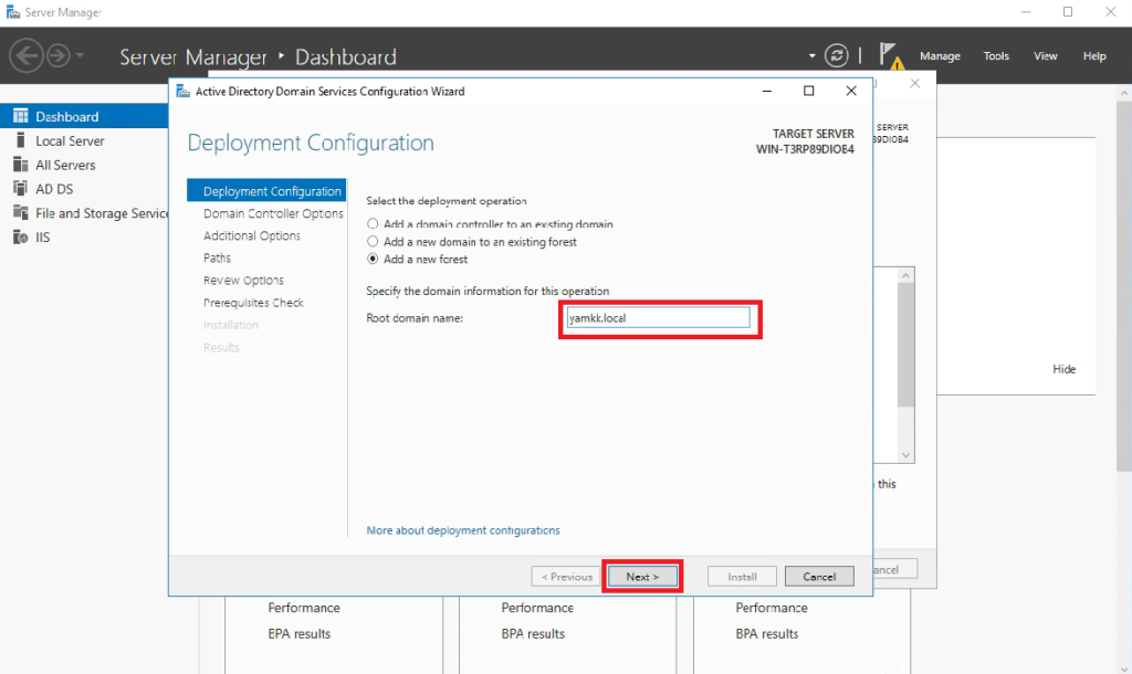 Active Directory – Windows Server 2016