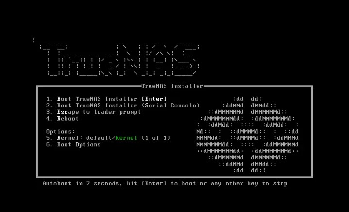 Install TrueNAS Core