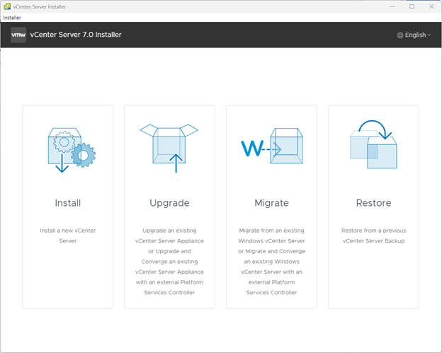 Install VMware vCenter Server Appliance 7