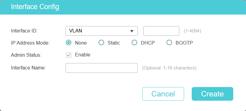 Interface Config