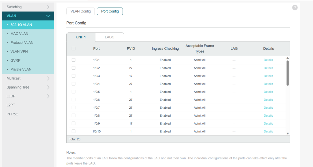 Port Config