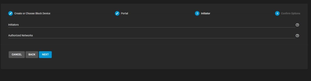 TrueNAS Sharing iSCSI2-3