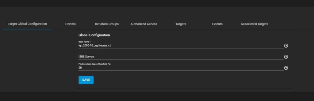 TrueNAS Sharing iSCSI3-7