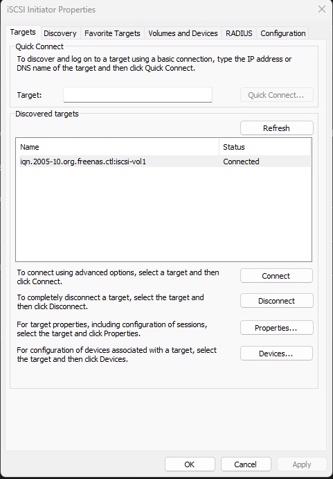 iSCSI initiator