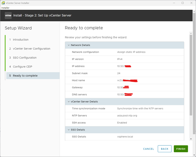 install Complete VMware vCenter Server Appliance 7