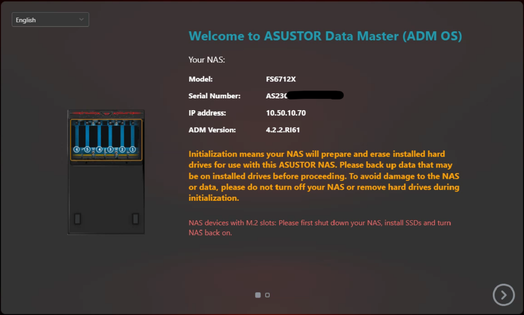 ASUSTOR install