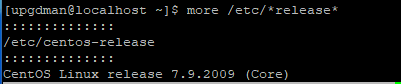 showing centos 7 release
