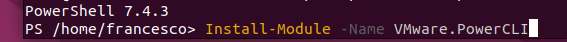 installing PowerCLI Module