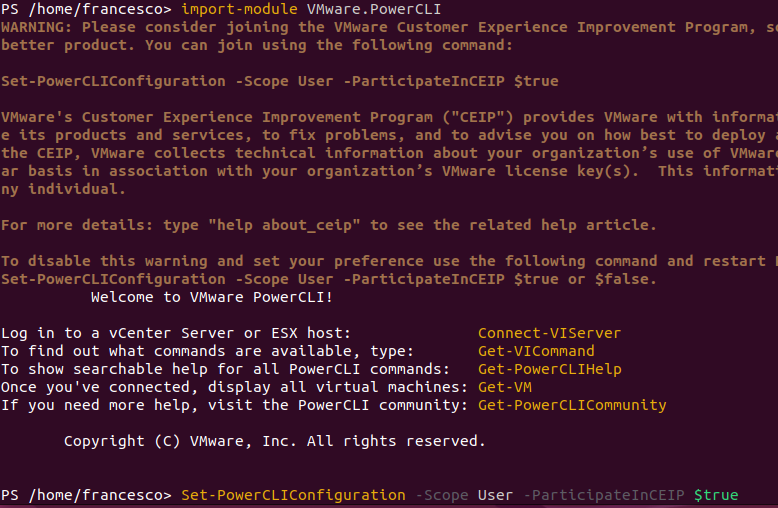joining vmware CEP