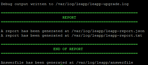 migration completed
