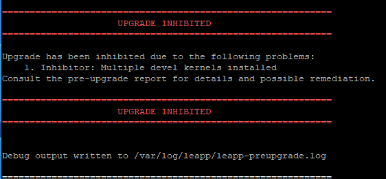 multiple dev kernels installed errors