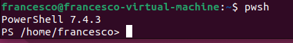 running powershell