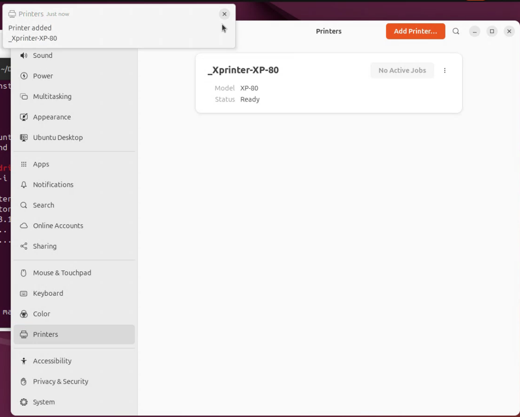 xprinter- add Printers