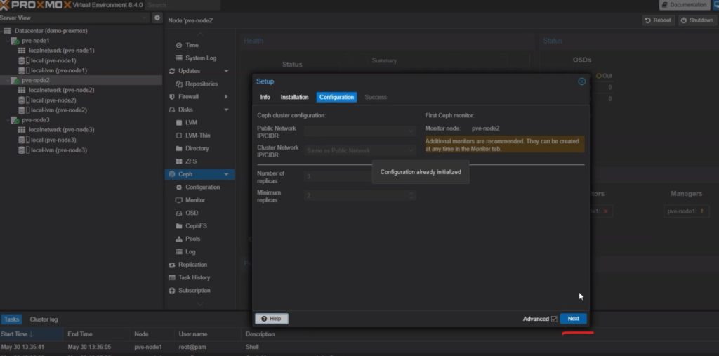 Ceph Storage-proxmox