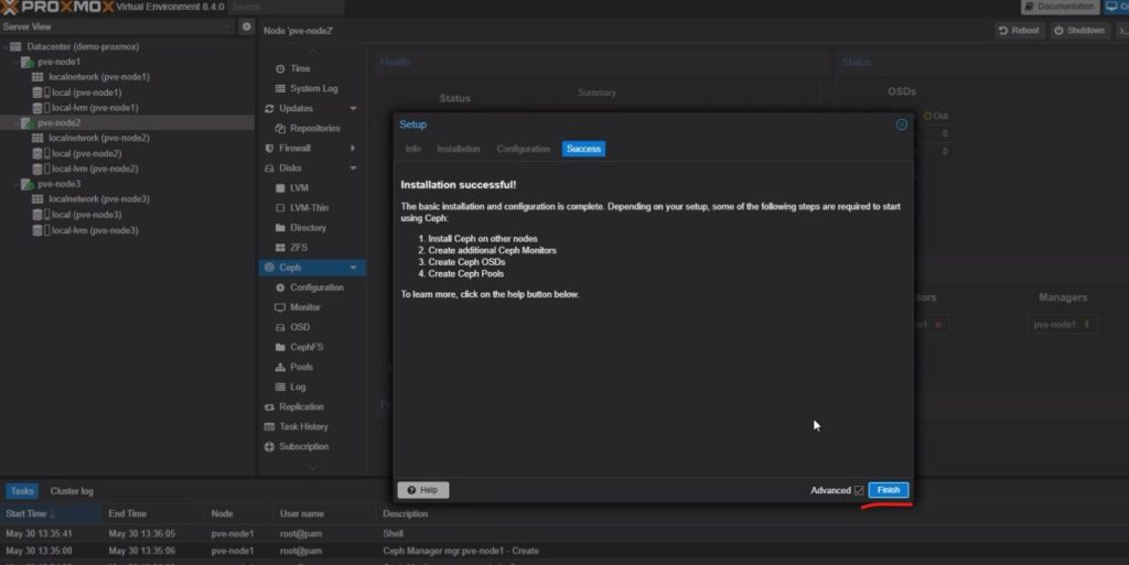 Ceph Storage-proxmox