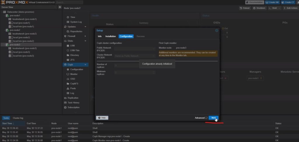 Ceph Storage-proxmox