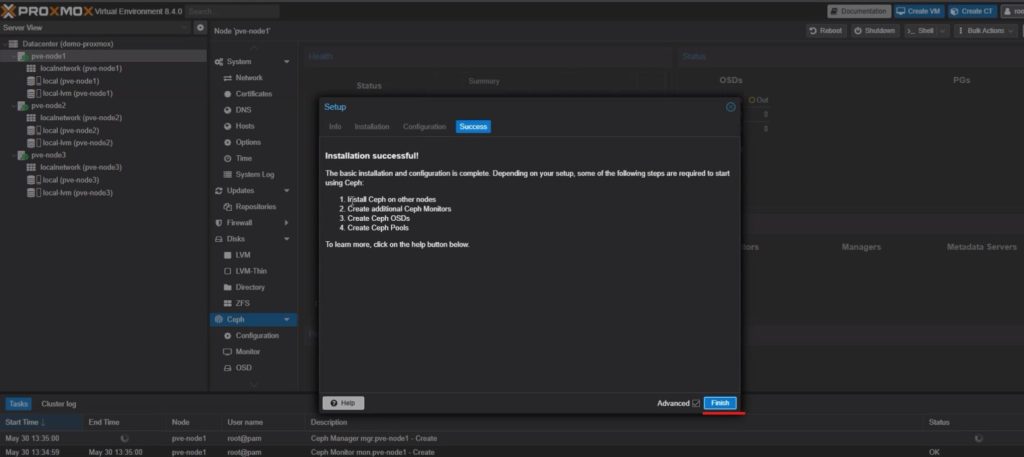 Ceph Storage-proxmox